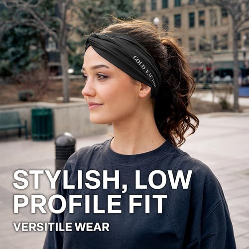 Image of COLD FACTOR Cooling Headband for Women and Men - UPF 50+ Advanced Evaporative Comfort, Instant Cooling Sweatband for Outdoor Sports, Fitness, Yoga, Hiking, Running, and Workout