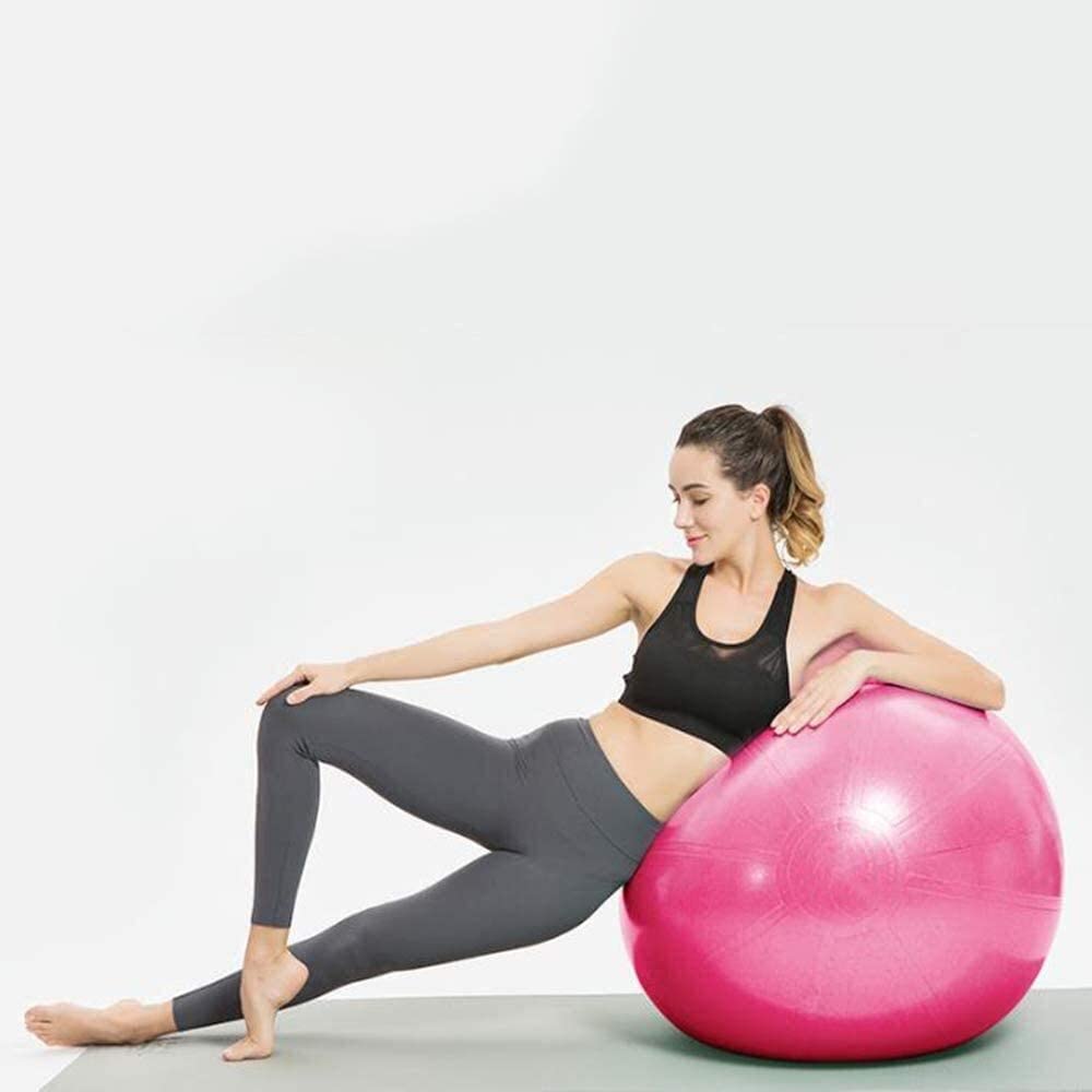 Piłka do fitnessu Piłka do pilatesu Siłownia Joga Piłka do fitnessu Piłka porodowa, Trening równowagi w biurze domowym Piłka wspomagająca poród(Purple,65cm)