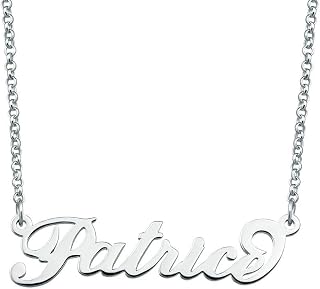 Personalized Name Necklace Initial Necklace Customized Sterling Silver Original Font Pendant Jewelry Same Day Shipping Gift for Women