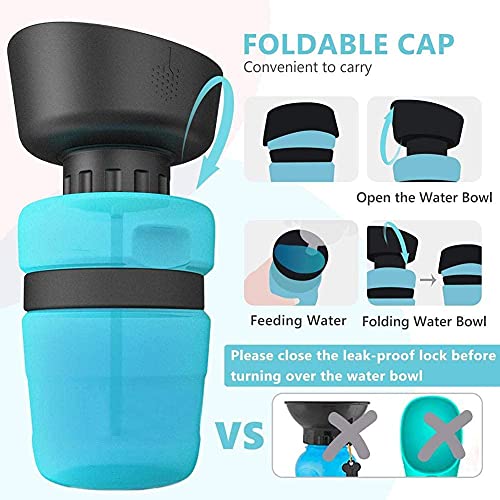 ZONSUSE Bottiglia Acqua per Cani, Bottiglia
