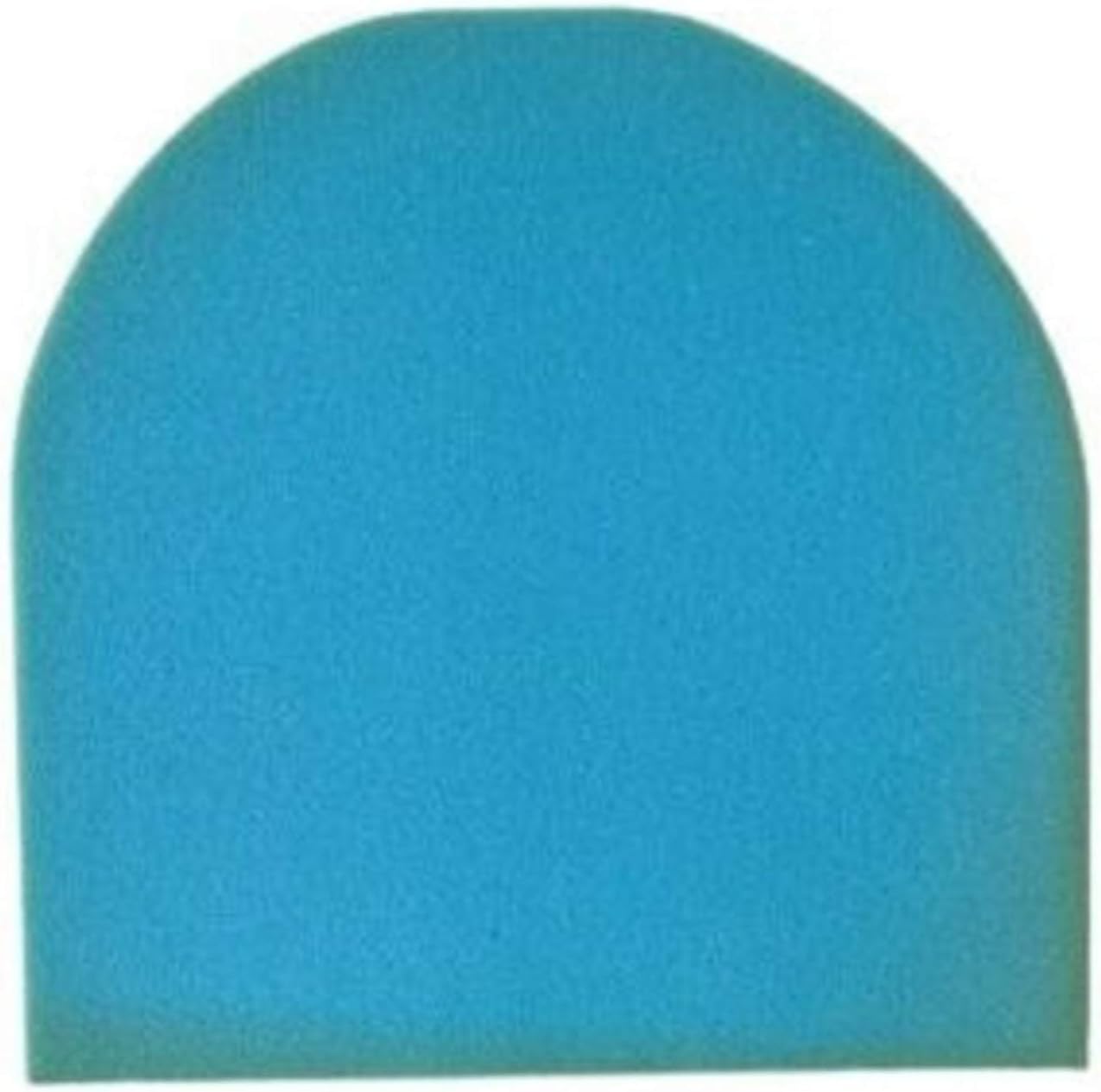 AMANSTYLE LTD Cushion Oval/Round Corners D-Shape Chair Seat Pad Cushions Upholstery Blue and White Indoor/Outdoor Sofa Seat Replacement Foam for Chair Seat Pads. (15"X15"X4", Blue D Shape)