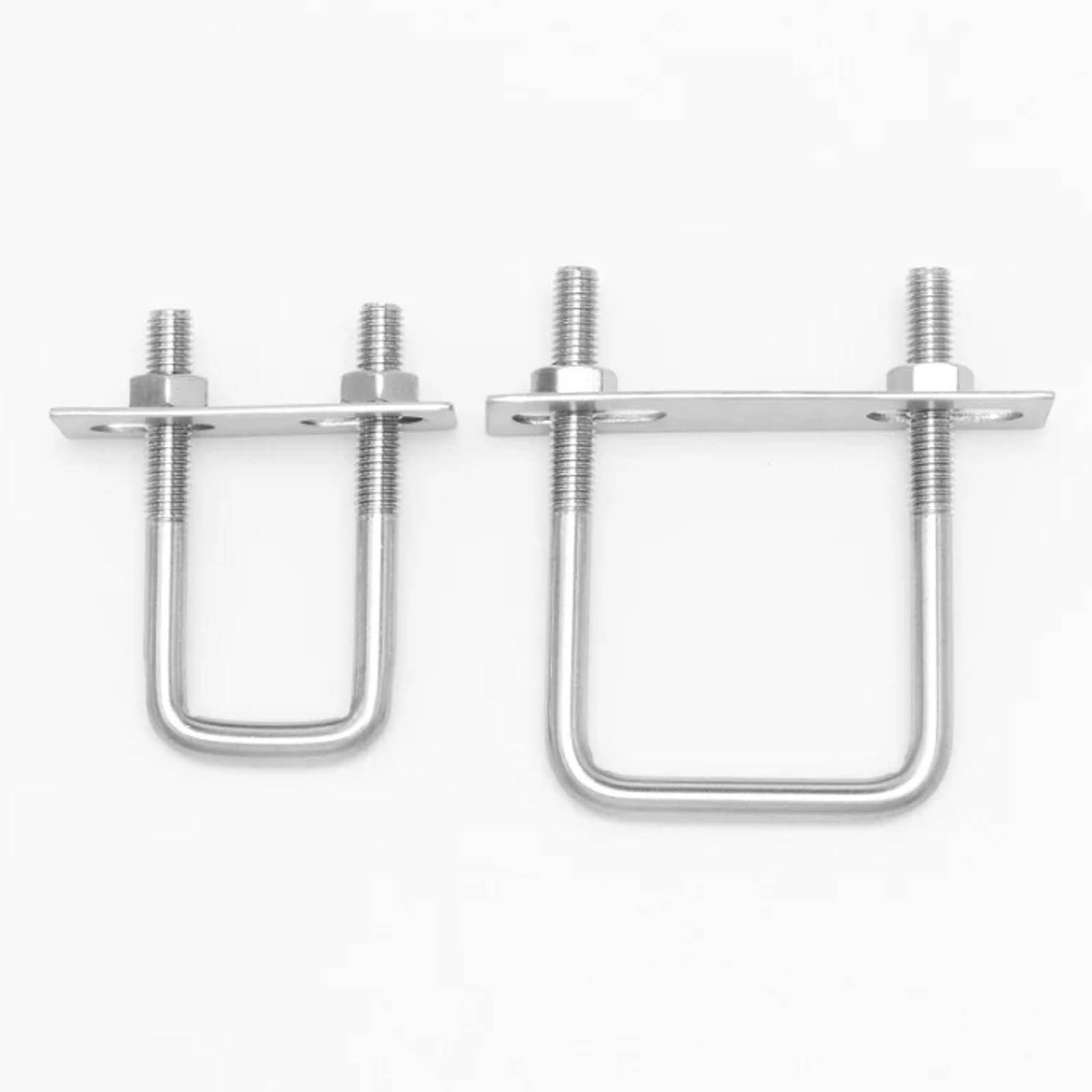 Staffa A U In Acciaio Inox 304 - Vite M6 M8 M10, Forma A U Quadrata, Varie Misure, Nuove