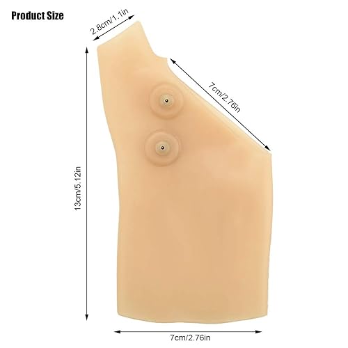 Miniatura 7 de Soporte de muñeca para el pulgar 2 unidades guante elástico de gel para artritis sin dedos con imanoterapia férula de compresión de muñeca