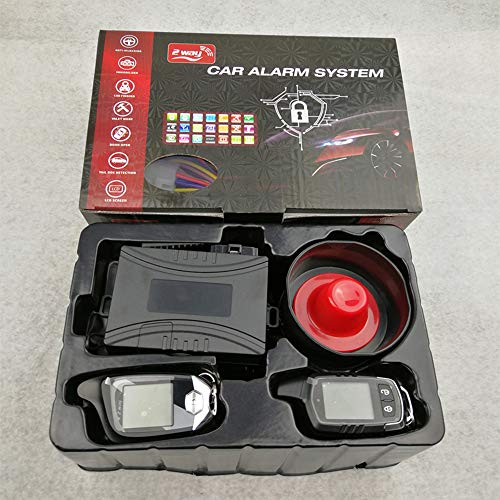 CarBest Vehicle Security Paging Car Alarm 2 Way LCD Sensor Remote Engine Start System Kit Automatic | Car Burglar Alarm System - Thumbnail 5