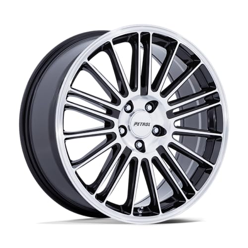 P1D 19X8 5X120 74 +35 G-BLK MACH 1 Wheel
