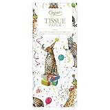 Caspari Entertaining Party Animals Tissue Paper, Package of 4 Sheets, multicolor (8911TIS)