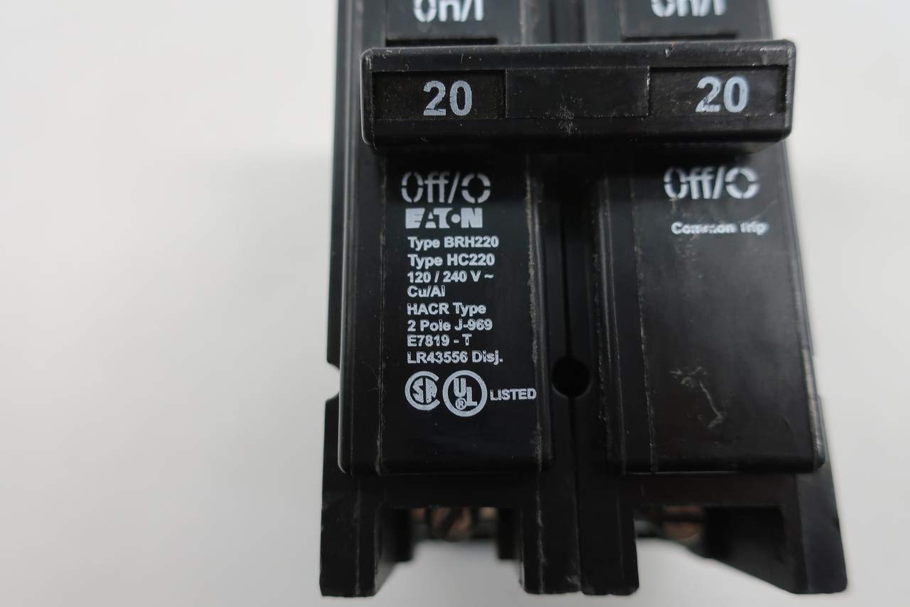 EATON BRH220 Circuit Breaker 2P 20A 120/240V-AC