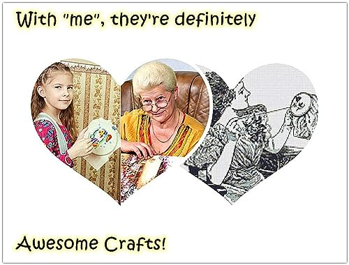 Image of Awesocrafts Embroidery Kit, Flowers Ladybug Full Range of Embroidery Starter Kits for Beginners Adults Kids DIY Cross Stitch Handmade Easy Patterns (Flowers)