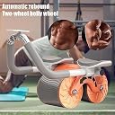 DARKNESS New Ab roller Wheel, Automatic Rebound 2 In 1 For Abs Workout, Abdominal FitnessWheel for men women, Dynamic Core Trainer Plank Exercise Wheels For Home Gym Fitness (Mobile Stand Not Include) (Multicolour) gallery image