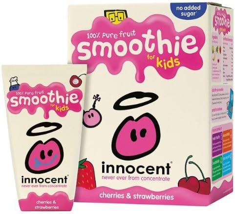 Innocent Kids Cherry & Strawberry Smoothies 4x4x180ml