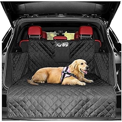 Pet Boot Liner Protector, 4 Layers Quilted Waterproof Machine Washable & Nonslip Backing with Bumper Flap Protection- for Cars, Trucks & SUVs Cover