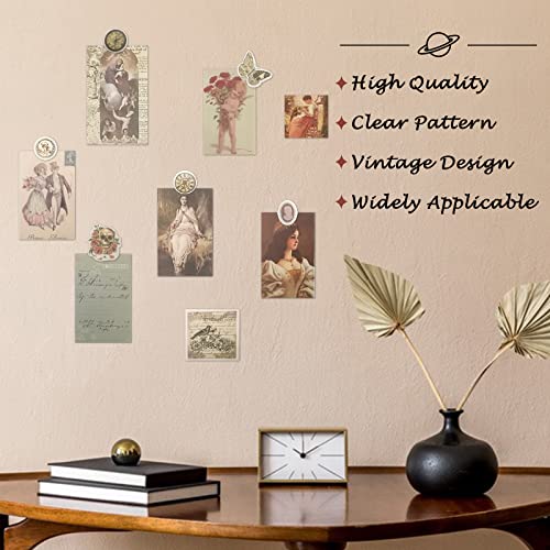 Limmoz Vintage Scrapbooking Stickers Pack, Diy Antique Embellishment Washi Paper Stickers, 120Pcs Retro Aesthetic Stickers For Art Craft Notebook Album Invitations Journals Planners #TOP7