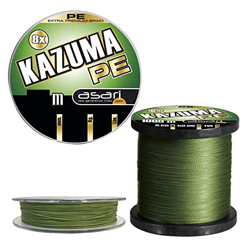 Asari Kazuma 8X PE tresse Evia Lak815035 0,35 mm pour vos sessions de pêche en mer