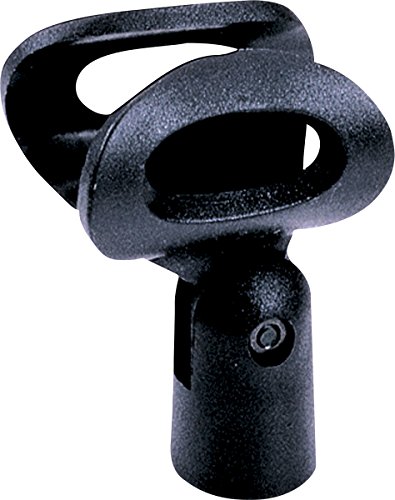 QUIK LOK - MP/890 Porte-microphone flexible grand format, Porte-microphone professionnel grand avec clip en matériau flexible, Couleur noire