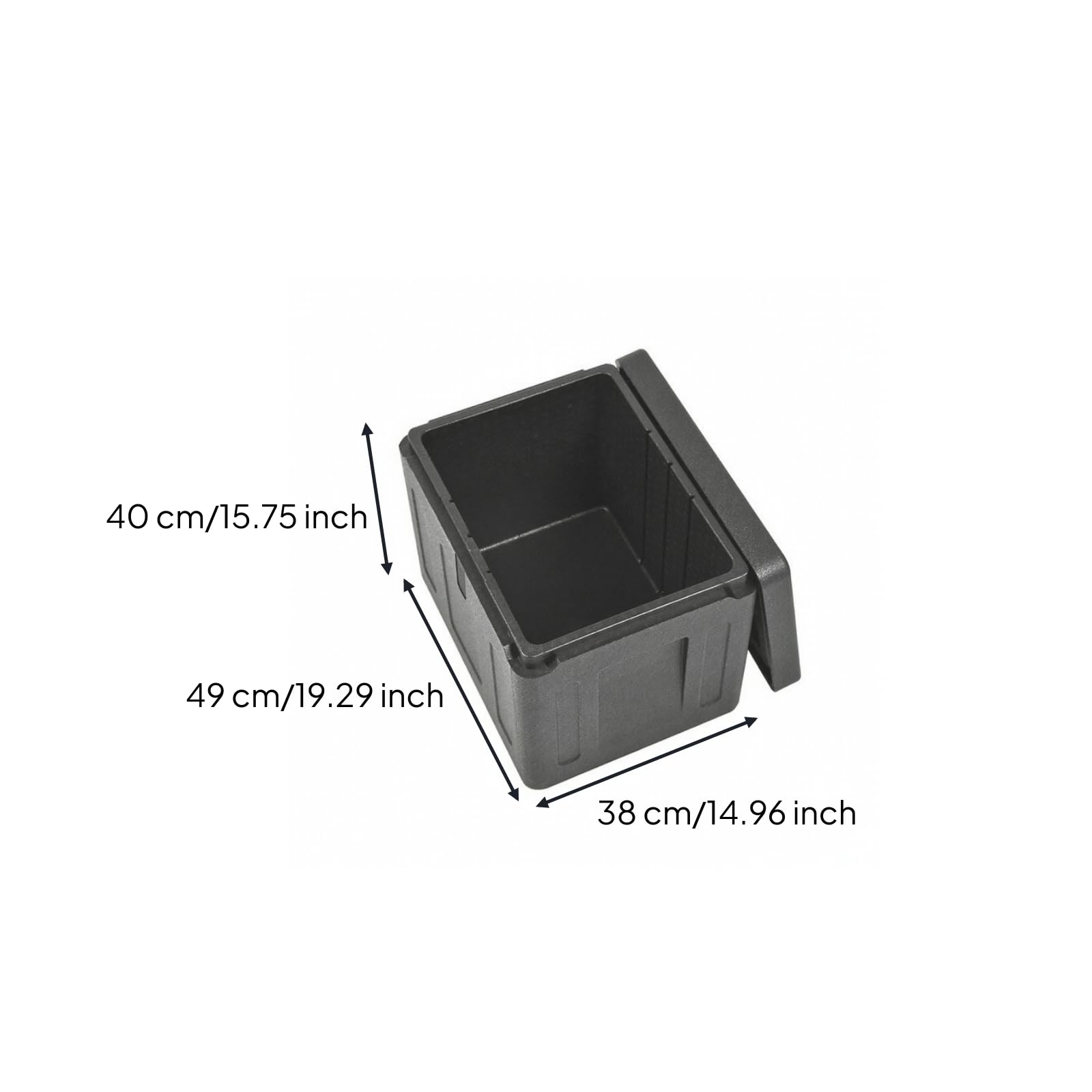 Harilla Stabil Isolierbox mit Deckel | Hohe Temperaturerhaltung, Polypropylenschaum-Temperaturbox, lebensmittelecht, Transportbox mit Deckel, für Catering, Abnehmbarer Deckel