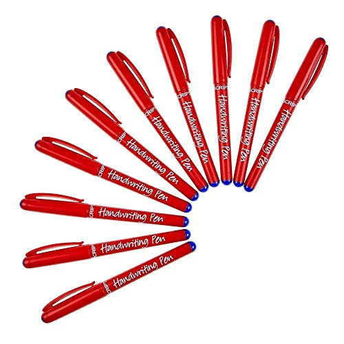 Manuscript (Pack of 30) Blue Handwriting Pens Comfort Grip School Kids Handwriter