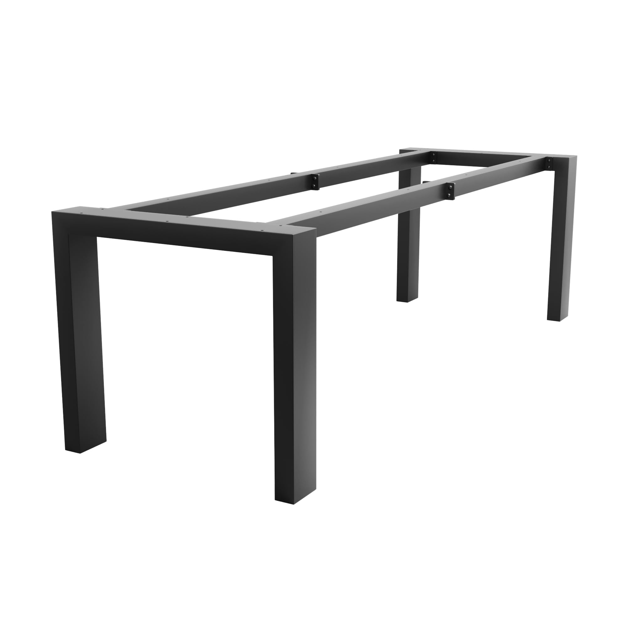 Gambe Tavolo Metallo Acciaio Nero – Struttura Robusta Scrivania Esstisch Tavolino Design Industriale 240x80x72 cm