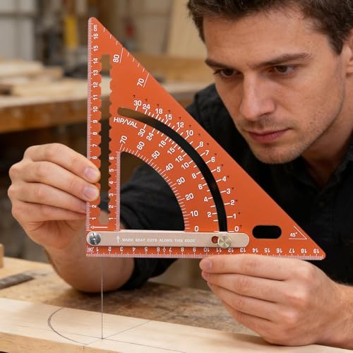 Règle triangulaire aluminium menuiserie cadeau idéal constructeurs