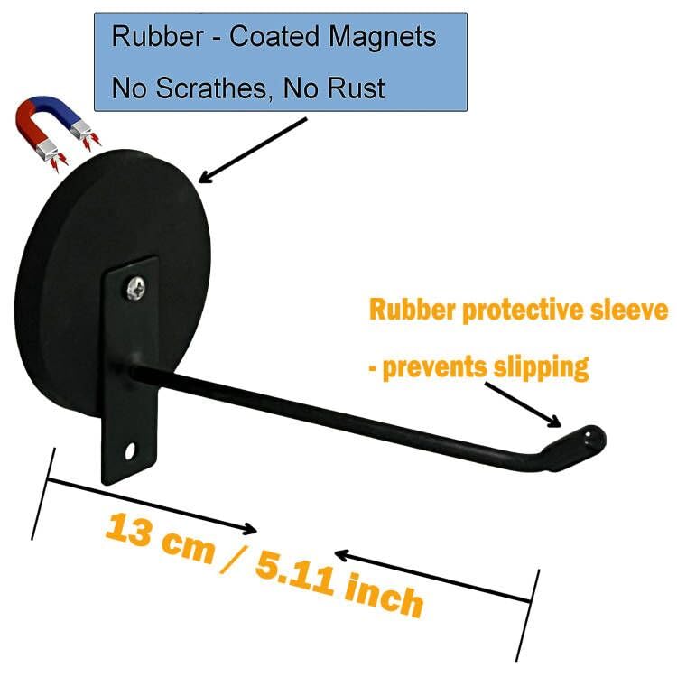 AUXPhome Toilet Paper Holder, Stainless Steel, Magnetic, Black, Toilet-paper-holders, 1 piece - Image 2