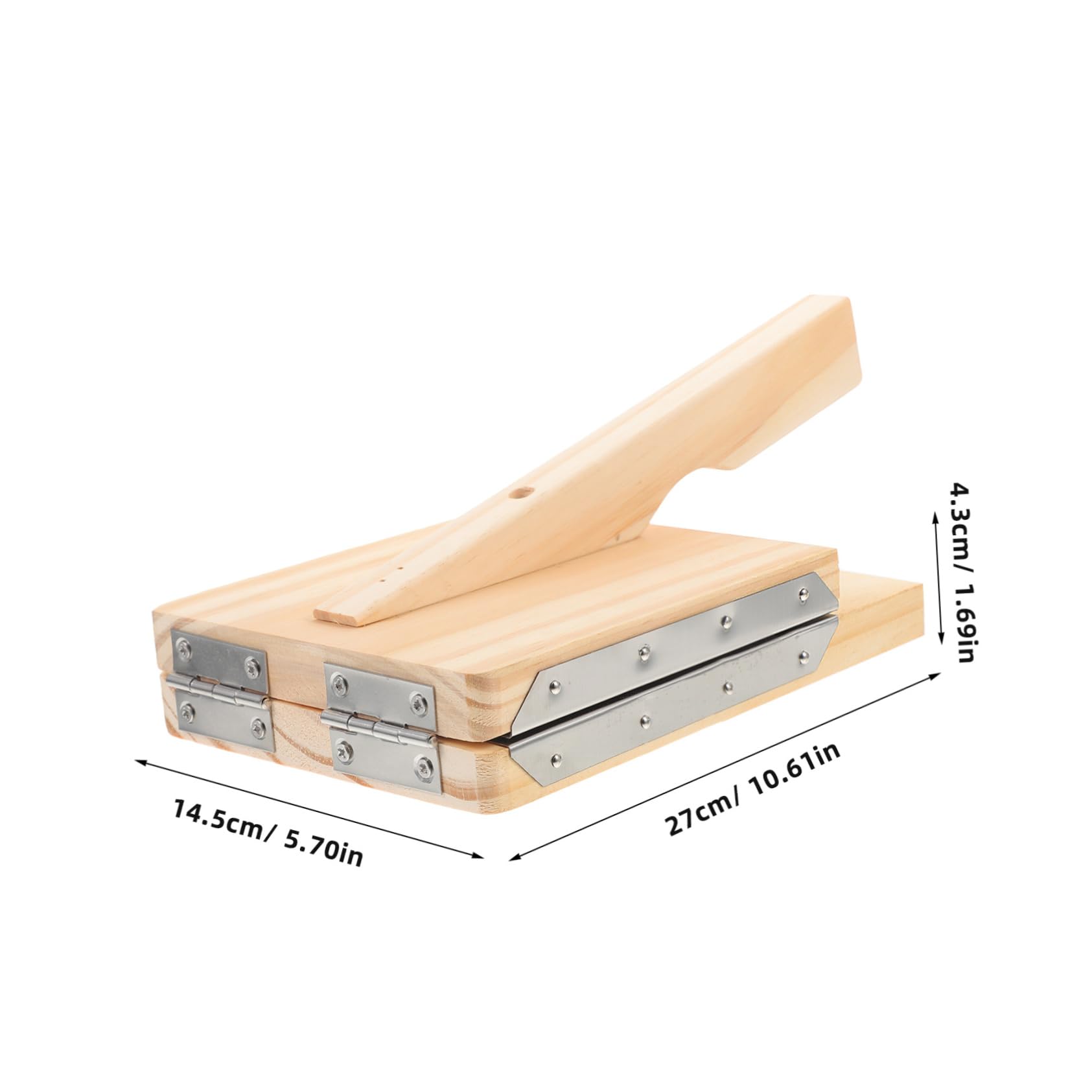 Cabilock Dumpling Skin Mold Wood Dough Pressing Tool Perfect for Restaurant Home Use