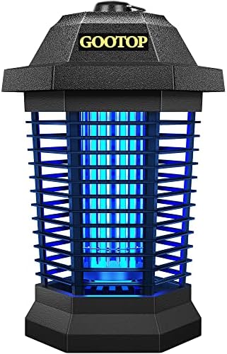GOOTOP Bug Zapper, Mosquito Zapper Outdoor, Bug Zapper Outdoor Electric, Insect Fly Traps, Fly Zapper, Mosquito Killer for Patio, Need to be Plugged in