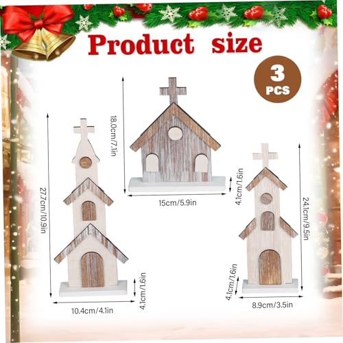 Églises en Bois de Noël : la solution pour une table festive chaleureuse - 5