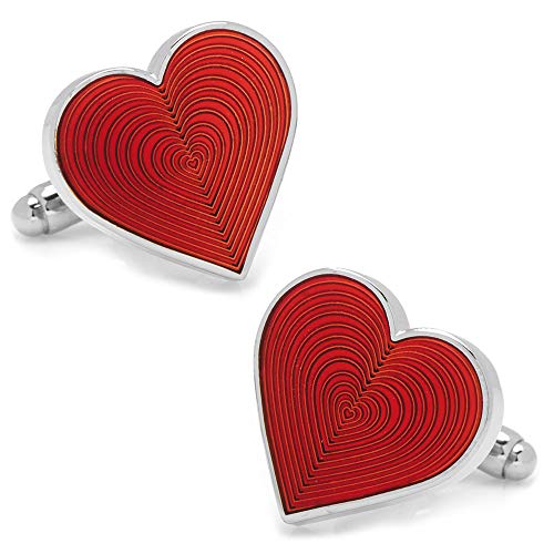 CUFFLINKS INC Red Heart Cufflinks (Red)