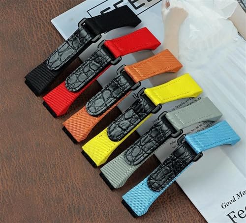 Bracelet Richard Mille 25mm tissu nylon cuir version Spring Bar technique - 6