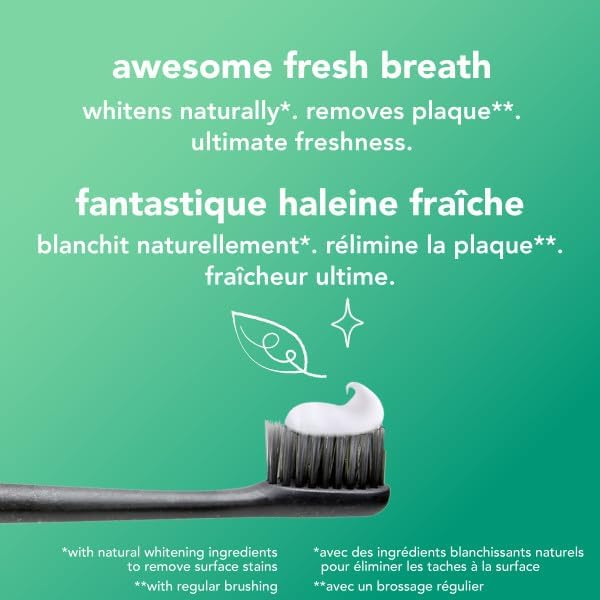 Hello Vegan Fluoride-Free Toothpaste, Moisturizing Hemp Seed Oil + Coconut Oil, Super Fresh Family Farmed Spearmint, Naturally Whitening Toothpaste, Helps Remove Plaque , 82ml — view 5