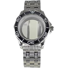 41mm 316L Steel Diver Silver Watch Case Sapphire Glass for NH35 NH36 NH34 NH38 4R36 Movement 31mm Dial Watch Parts