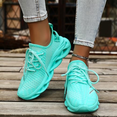 Image of DLWKIPV Women Running Shoes Walking Training Sneakers Sport Gym Fitness Tennis Shoes Non Slip Comfortable Lightweight Fashion Shoe for Casual Jogging Mesh Breathable Sneaker