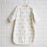 B/H Schlafsack für Kleinkinder,Babyschlafsack, 6 Schichten atmungsaktive Baumwollgaze, Frühjahrs- und Herbstsaison-A_120cm