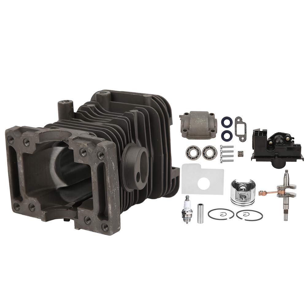 Fdit Kit de Cilindro y Pistón para Sierra de 38 Mm, Motor de Aleación de Aluminio, Construcción Resistente a la Corrosión y Larga Duración, para 018 MS180