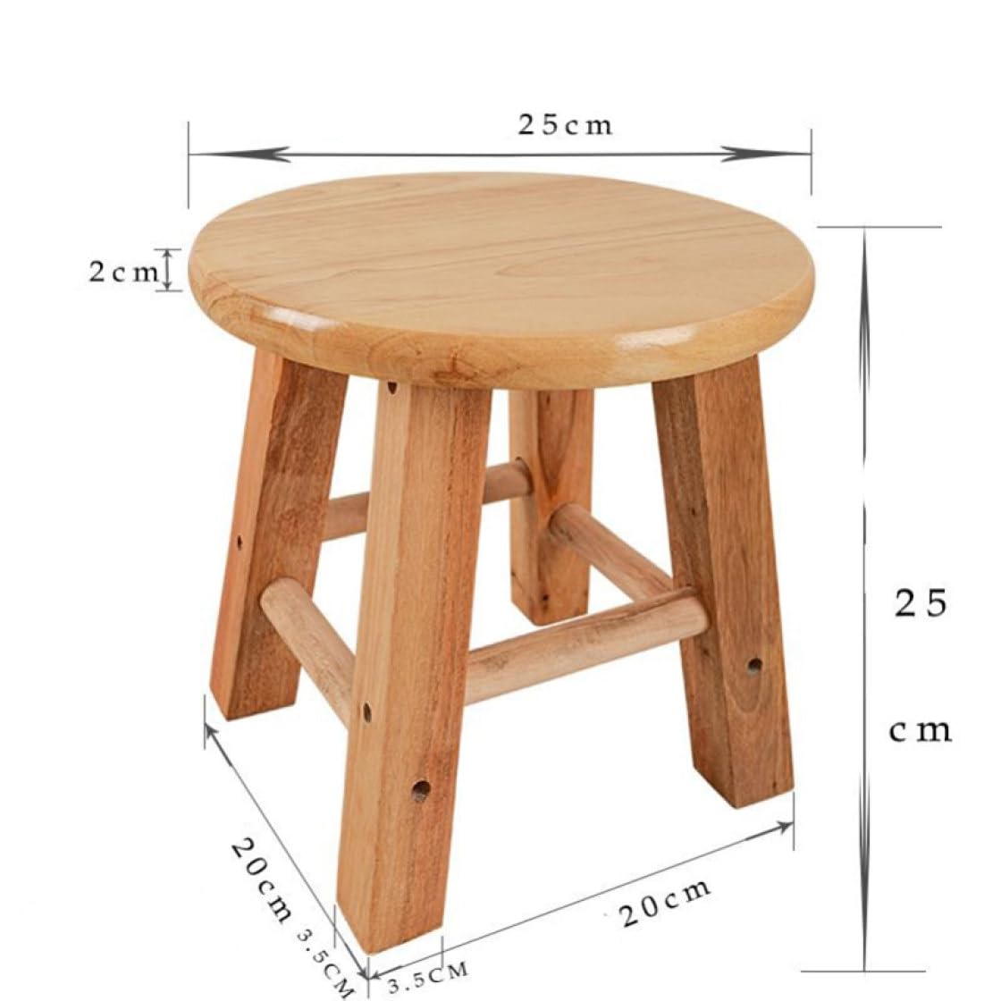 Amazon.co.jp: [Donahutt03] スツール 天然木 木製 木製スツール 丸型