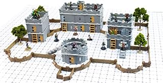 Modular Castle System: Tabletop & RPG Terrain Game Set for Dungeons & Dragons, Pathfinder, Castles & Crusades, 13th Age, Runequest, Asunder, Zombicide, and More! - Baron Set (439+ Pieces 0.33m2)