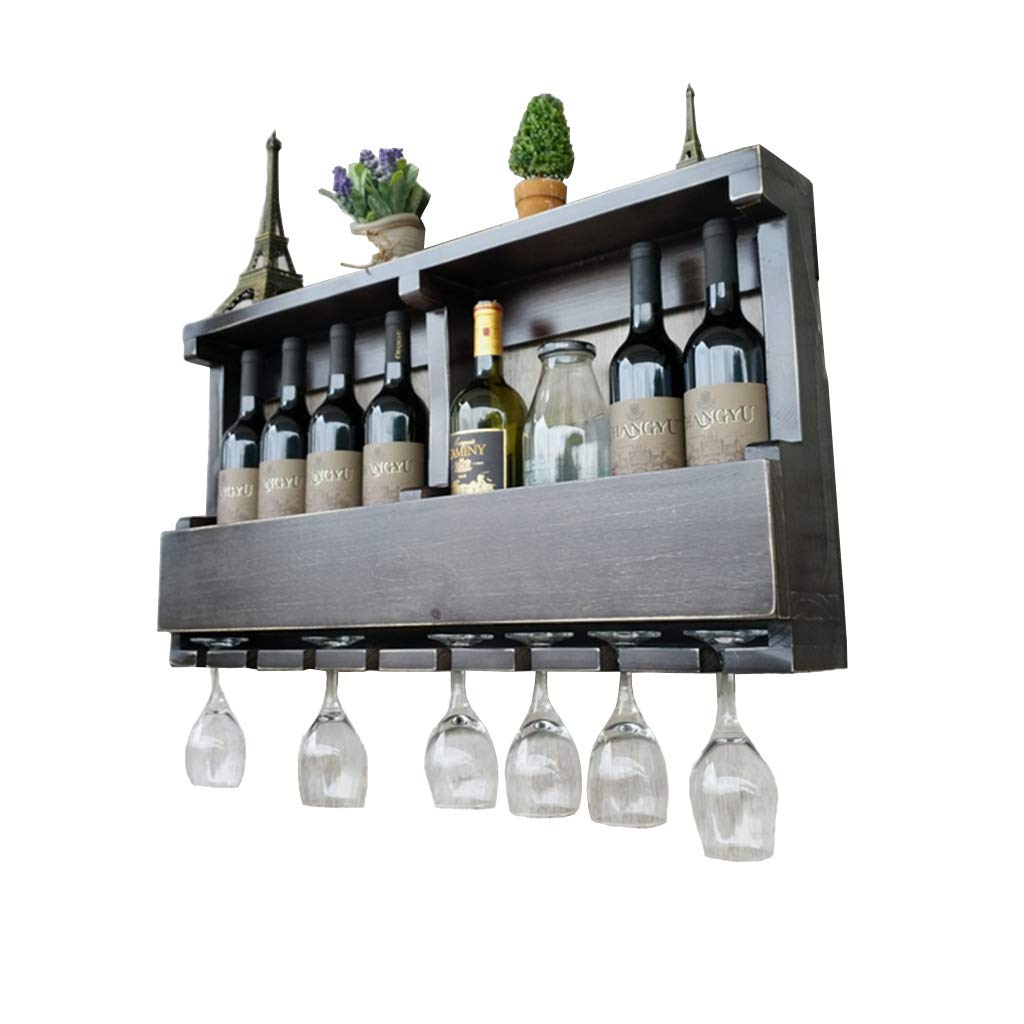 Porte-bouteilles salle à manger moderne LUNEZY pour créer un coin bar mural chaleureux