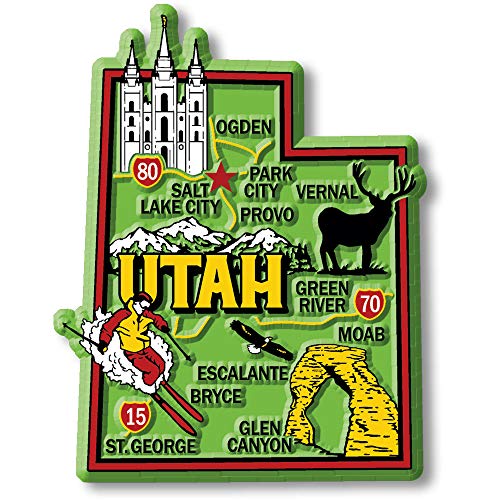 Imán decorativo Utah 2.6 x 3.3 pulgadas Classic Magnets