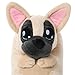 corimori Süße Plüsch-Hausschuhe (10+ Designs) Frenchie „Zorro“ Slipper Einheitsgröße 25-33.5 Unisex Pantoffeln Beige Schwarz