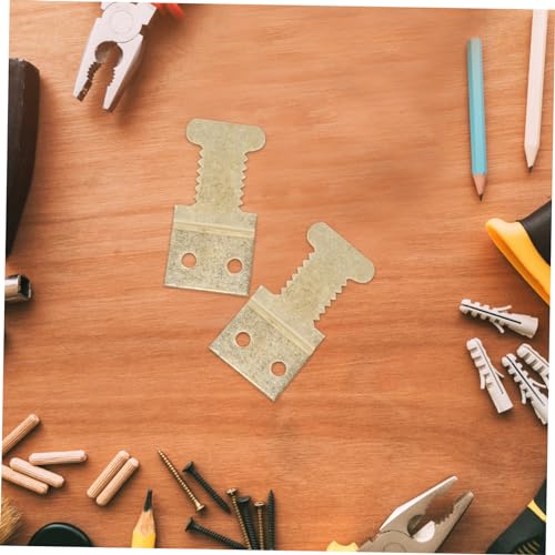 Image of Homoyoyo Metal Picture Hanging Hardware Set 25pcs Frame Hooks Rail Track Moving Round Design Hanging