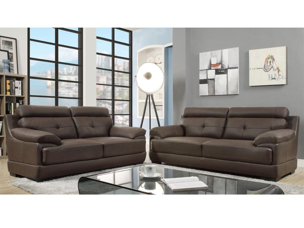 Fabrique Blossom 3+2 Leatherette 5 Seater Sofa Set | Modern, Luxurious, and Comfortable Furniture for Home Office, Guests, and Living Room | Dark Brown-image-22