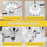 Shower Handle Replacement Compatible with Price Pfister Contessa and Windsor Bath Handles and Shower Handles Hot and Cold Shower Knobs 2 Pack Replacement Part - Image 3