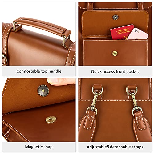 Mochila para laptop para mujer ECOSUSI vintage 15.6 pulgadas miniatura 5