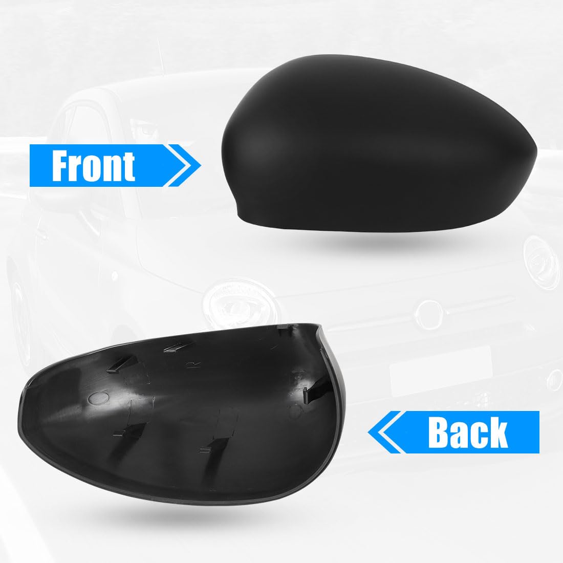 Coque de Rétroviseur de Voiture pour Fiat 500 500C 500E 2007-2024