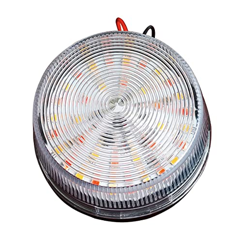 C CLINK Warning light strobe light, 12V LED red and yellow warning light, warning flashing light emergency light, suitable for engineering trucks and automobiles.