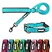 azuza Reflective Padded Dog Leash and Collar Set Durable Extra Safe and Comfy for Small Medium Large Dogs