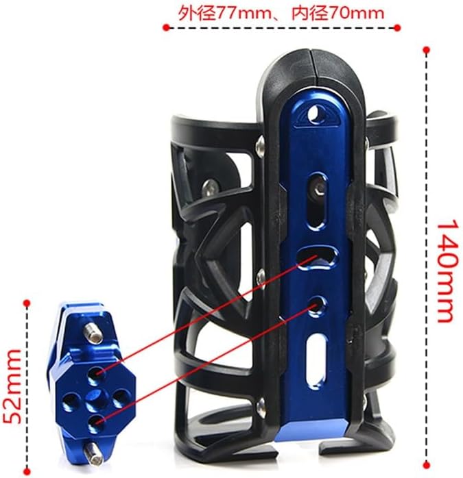 Miniatura 6 de Motocicleta Universal Bebida Botella de Agua Jaula Bebida Taza Titular Para Kawasaki KLR 650 (azul)