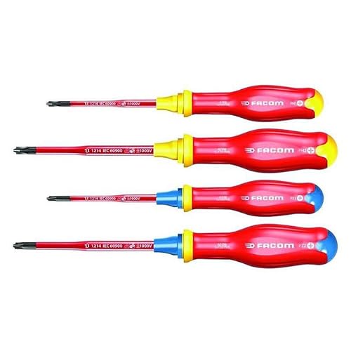 FACOM ATB.J4TVEPB - JUEGO of 4 DESTORNILLADORES Borneo® 1000 Voltios - HOJA FINA