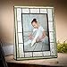 J Devlin Pic 122-57V Picture Frame 5x7 Vertical Photo Frame Green Stained Glass Family Wedding Baby