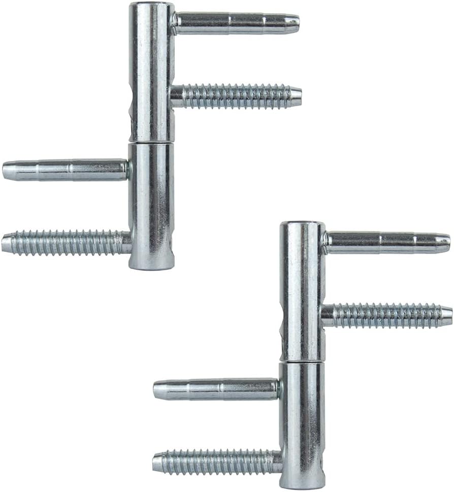 2x Anuba Einbohrbänder Für Rahmentüren - Weiß Verzinkt, 18mm Metall