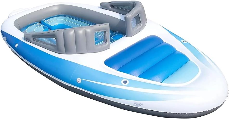 6-Person Inflatable Bay Breeze Boat Island Party Island